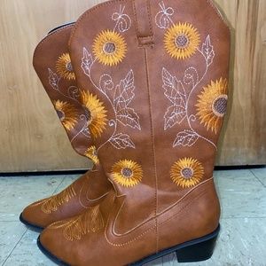 Sunflower Cowboy Boots